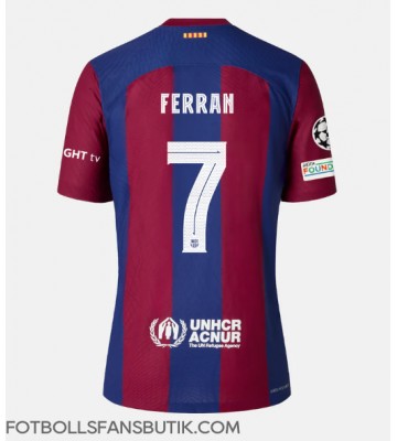 Barcelona Ferran Torres #7 Replika Hemmatröja 2023-24 Kortärmad